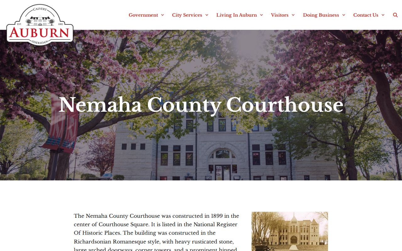 Auburn courthouse serving Auburn court docket and court record requests