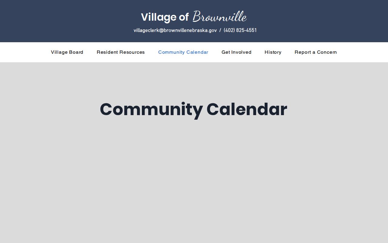 Brownville court calendar and village record contact information